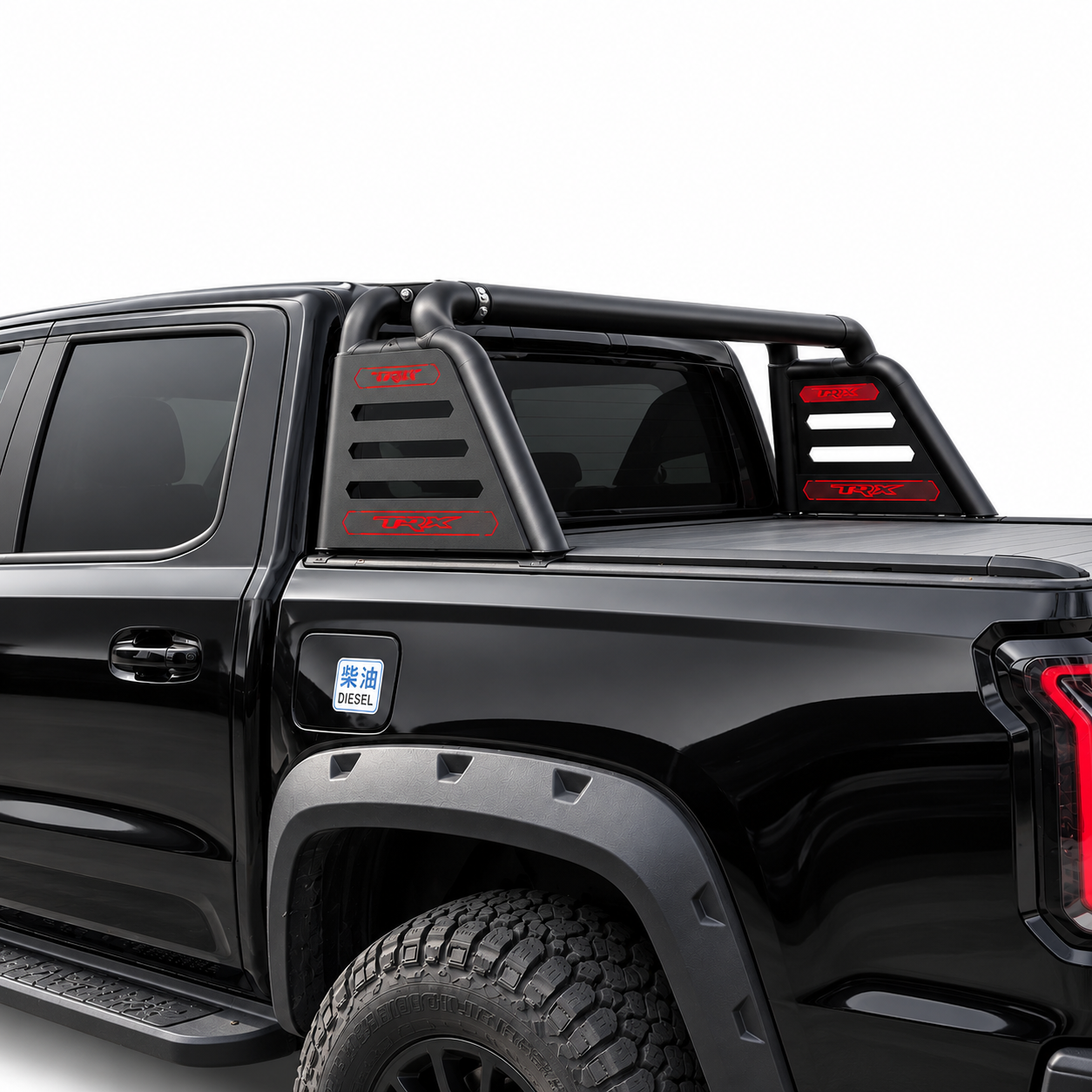 Pickup Truck Sports Bar with Twin Tubes and Slotted Side Panels